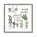 Picture of Plants make me a happy _GroupedProduct_Square_Framed_Matted_
