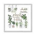 Picture of Plants make me a happy _GroupedProduct_Square_Framed_Matted_