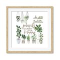 Picture of Plants make me a happy _GroupedProduct_Square_Framed_Matted_