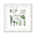 Picture of Plants make me a happy _GroupedProduct_Square_Framed_Matted_