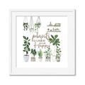 Picture of Plants make me a happy _GroupedProduct_Square_Framed_Matted_