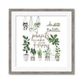 Picture of Plants make me a happy _GroupedProduct_Square_Framed_Matted_