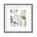Picture of Plants make me a happy _GroupedProduct_Square_Framed_Matted_