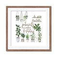 Picture of Plants make me a happy _GroupedProduct_Square_Framed_Matted_
