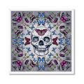 Picture of Butterfly Skull _GroupedProduct_Square_Framed_Matted_