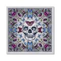 Picture of Butterfly Skull _GroupedProduct_Square_Framed_Matted_
