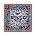 Picture of Butterfly Skull _GroupedProduct_Square_Framed_Matted_