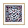 Picture of Butterfly Skull _GroupedProduct_Square_Framed_Matted_