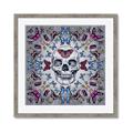 Picture of Butterfly Skull _GroupedProduct_Square_Framed_Matted_