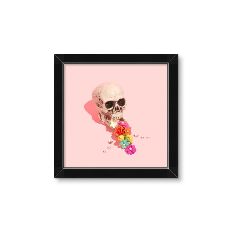 Picture of Happy Skull _GroupedProduct_Square_Photography _GroupedProduct_Square_Framed_Matted_