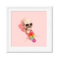 Picture of Happy Skull _GroupedProduct_Square_Photography _GroupedProduct_Square_Framed_Matted_