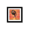 Picture of African Woman on Orange  _GroupedProduct_Square_Framed_Matted_
