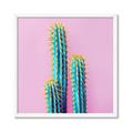 Picture of Neon Cactus _GroupedProduct_Square_Photography _GroupedProduct_Square_Framed_Matted_