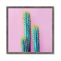 Picture of Neon Cactus _GroupedProduct_Square_Photography _GroupedProduct_Square_Framed_Matted_