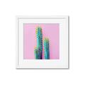 Picture of Neon Cactus _GroupedProduct_Square_Photography _GroupedProduct_Square_Framed_Matted_