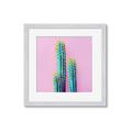 Picture of Neon Cactus _GroupedProduct_Square_Photography _GroupedProduct_Square_Framed_Matted_