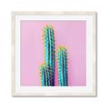 Picture of Neon Cactus _GroupedProduct_Square_Photography _GroupedProduct_Square_Framed_Matted_