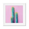 Picture of Neon Cactus _GroupedProduct_Square_Photography _GroupedProduct_Square_Framed_Matted_