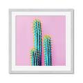 Picture of Neon Cactus _GroupedProduct_Square_Photography _GroupedProduct_Square_Framed_Matted_