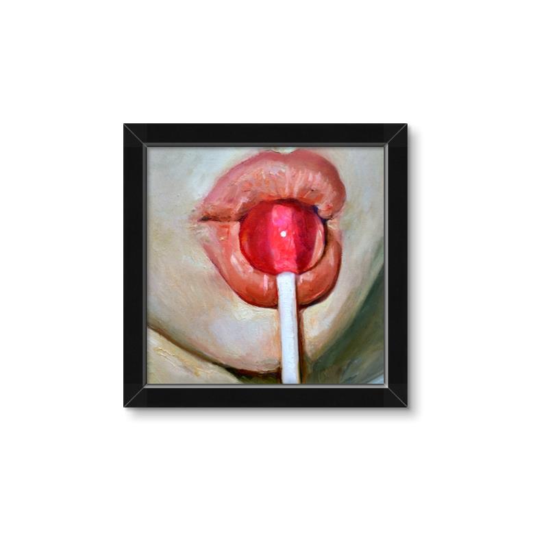 Picture of Lollipop Lips _GroupedProduct_Square_Framed_Matted_