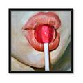 Picture of Lollipop Lips _GroupedProduct_Square_Framed_Matted_