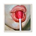 Picture of Lollipop Lips _GroupedProduct_Square_Framed_Matted_