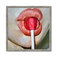 Picture of Lollipop Lips _GroupedProduct_Square_Framed_Matted_