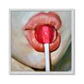 Picture of Lollipop Lips _GroupedProduct_Square_Framed_Matted_