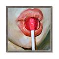 Picture of Lollipop Lips _GroupedProduct_Square_Framed_Matted_