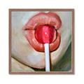 Picture of Lollipop Lips _GroupedProduct_Square_Framed_Matted_