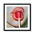 Picture of Lollipop Lips _GroupedProduct_Square_Framed_Matted_