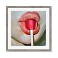 Picture of Lollipop Lips _GroupedProduct_Square_Framed_Matted_