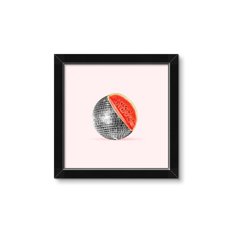 Picture of Watermelon Disco Ball  _GroupedProduct_Square_Framed_Matted_