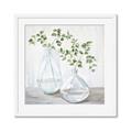 Picture of Green stem clear vase _GroupedProduct_Square_Framed_Matted_