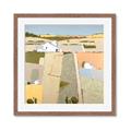 Picture of Multicolour Farm Landscape _GroupedProduct_Square_Framed_Matted_