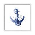 Picture of Blue Anchor _GroupedProduct_Square_Framed_Matted_