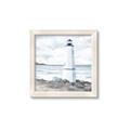 Picture of White  Lighthouse _GroupedProduct_Square_Framed_Matted_