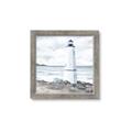 Picture of White  Lighthouse _GroupedProduct_Square_Framed_Matted_