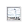 Picture of White  Lighthouse _GroupedProduct_Square_Framed_Matted_