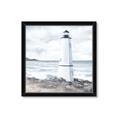 Picture of White  Lighthouse _GroupedProduct_Square_Framed_Matted_