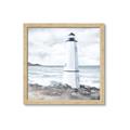 Picture of White  Lighthouse _GroupedProduct_Square_Framed_Matted_
