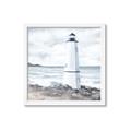 Picture of White  Lighthouse _GroupedProduct_Square_Framed_Matted_