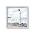 Picture of White  Lighthouse _GroupedProduct_Square_Framed_Matted_