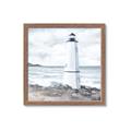 Picture of White  Lighthouse _GroupedProduct_Square_Framed_Matted_