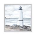 Picture of White  Lighthouse _GroupedProduct_Square_Framed_Matted_