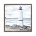 Picture of White  Lighthouse _GroupedProduct_Square_Framed_Matted_