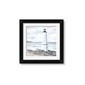 Picture of White  Lighthouse _GroupedProduct_Square_Framed_Matted_