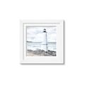 Picture of White  Lighthouse _GroupedProduct_Square_Framed_Matted_