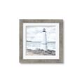 Picture of White  Lighthouse _GroupedProduct_Square_Framed_Matted_