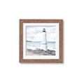 Picture of White  Lighthouse _GroupedProduct_Square_Framed_Matted_